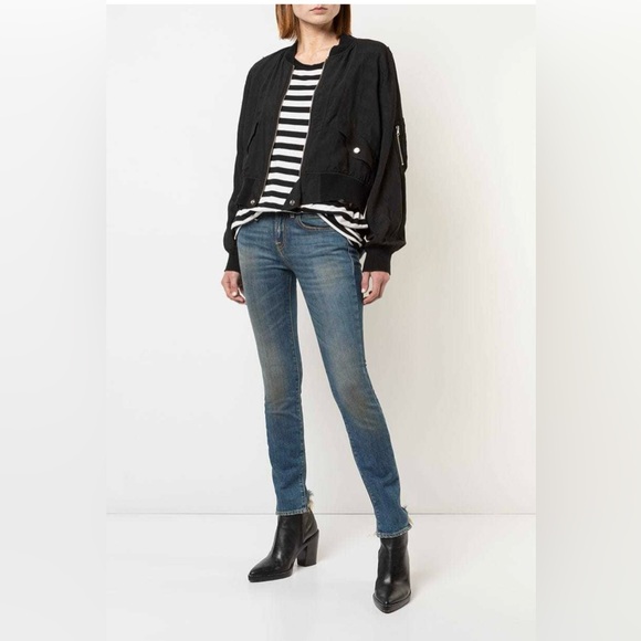 R13 Alison Skinny Jean👖 Howell Indigo 27 ~ NEW! MSRP $380 ~ Made in Italy 🇮🇹 - Picture 3 of 15